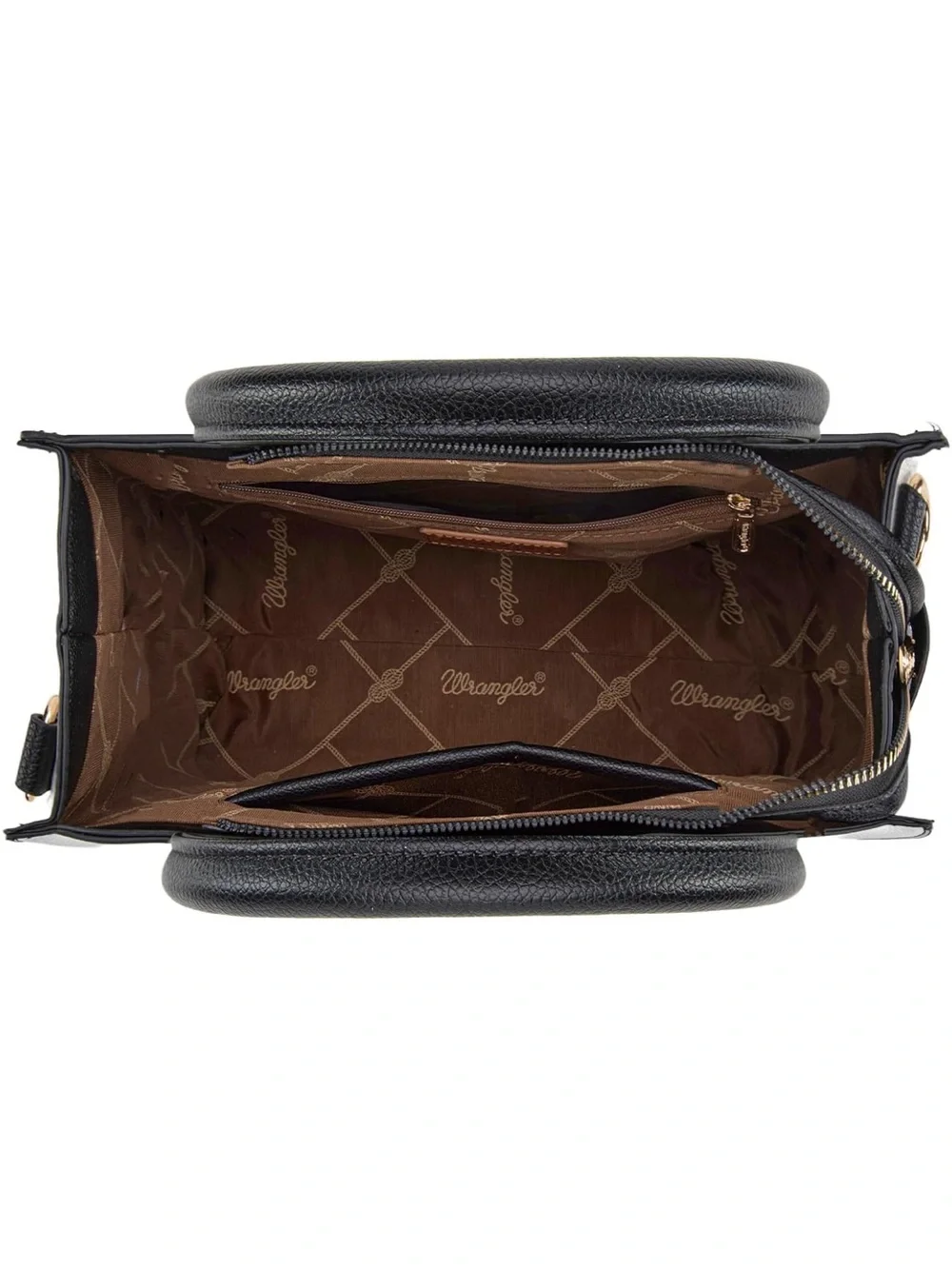 Wrangler Large Gradient Tote Bag | Black & White | Braided Handles
